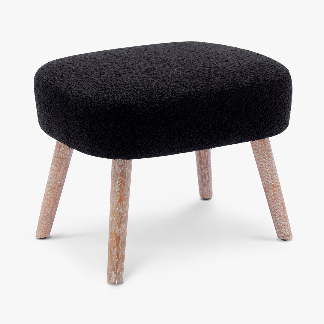 Genevieve 21" Wide Square Upholstered Cushion Ottoman Foot Stool