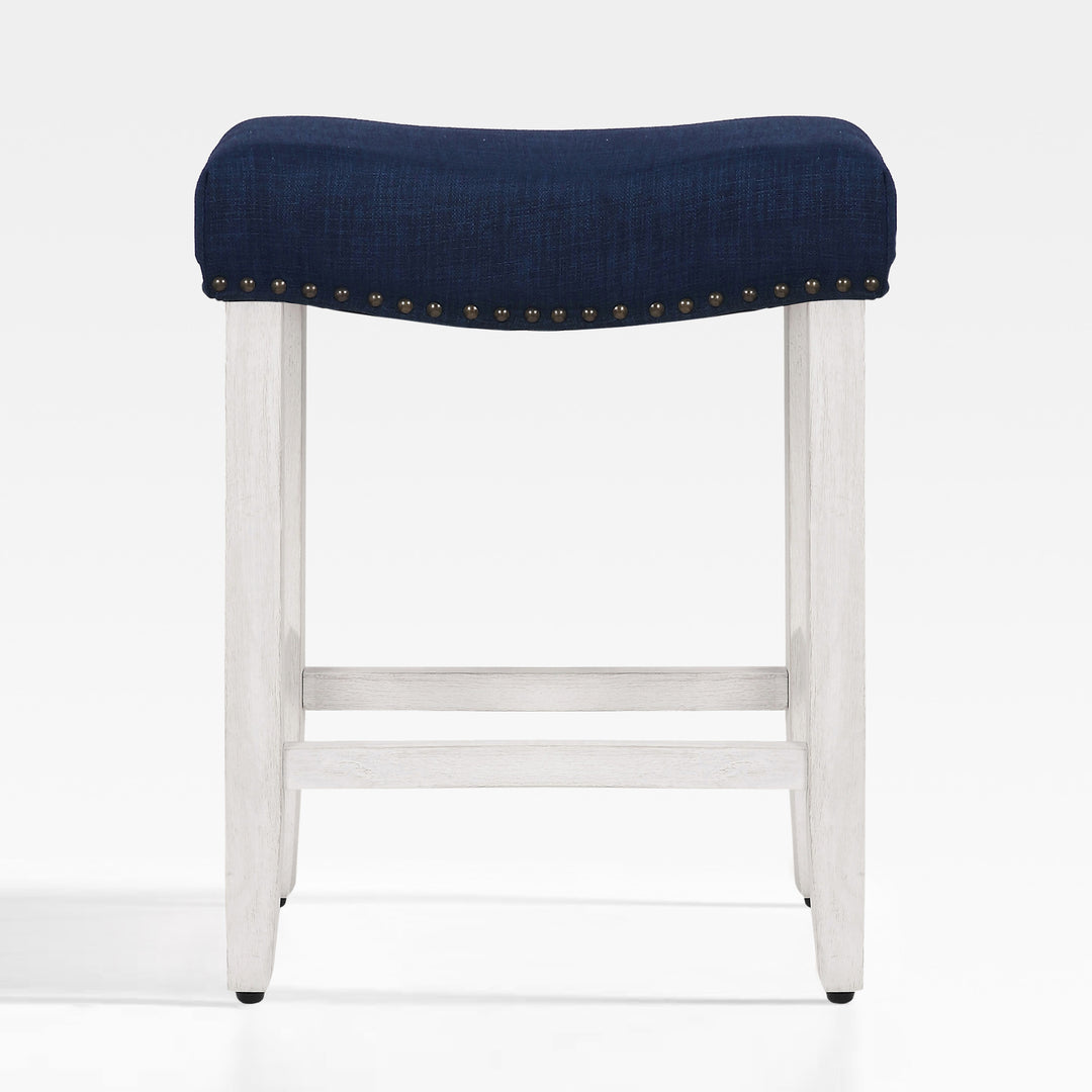 Lenox 24" upholstered nail head bar counter stool