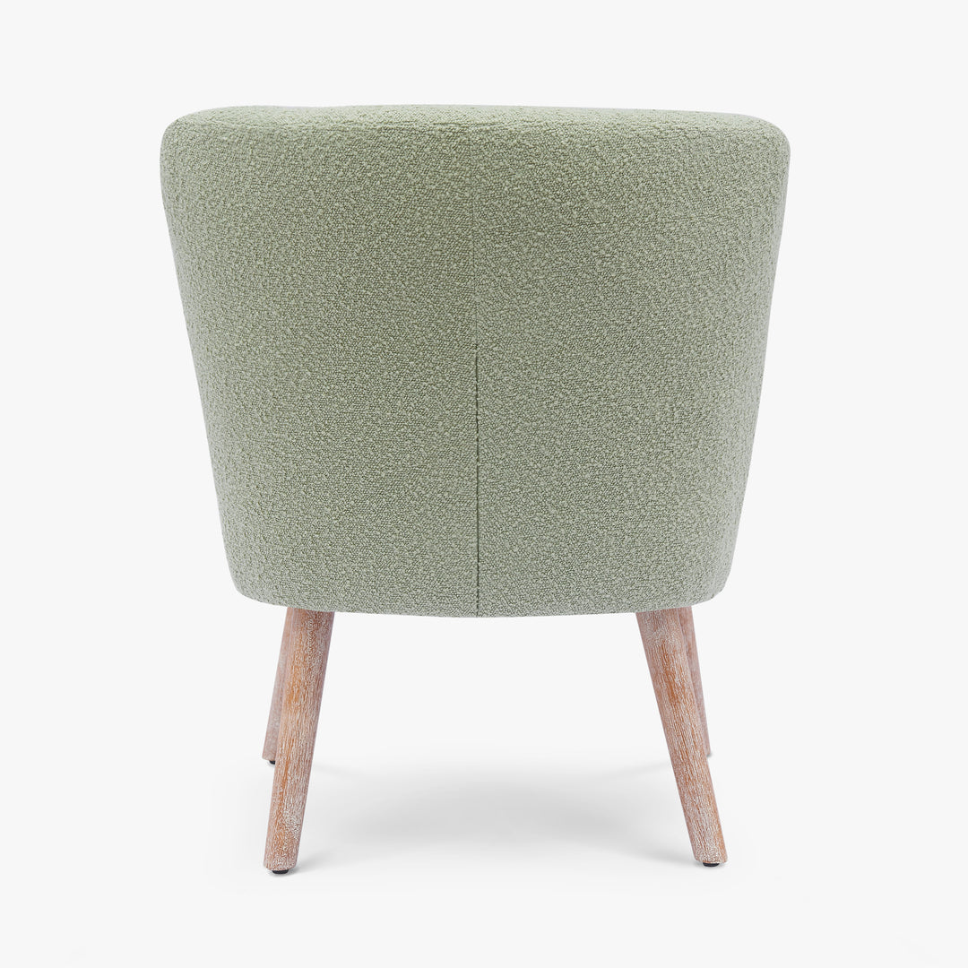 Genevieve 25" Wide Upholstered Boucle Accent Chairs (Set of 2)