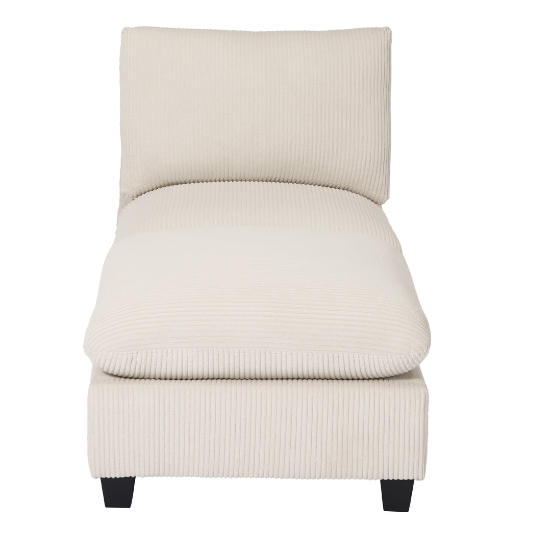 Hearthside 68.5" Corduroy Upholstered Indoor Chaise Lounge Chair