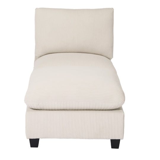 Hearthside 68.5" Corduroy Upholstered Indoor Chaise Lounge Chair