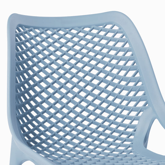 Playa Outdoor Stackable Modern Plastic Dining Chairs (Set of 2)