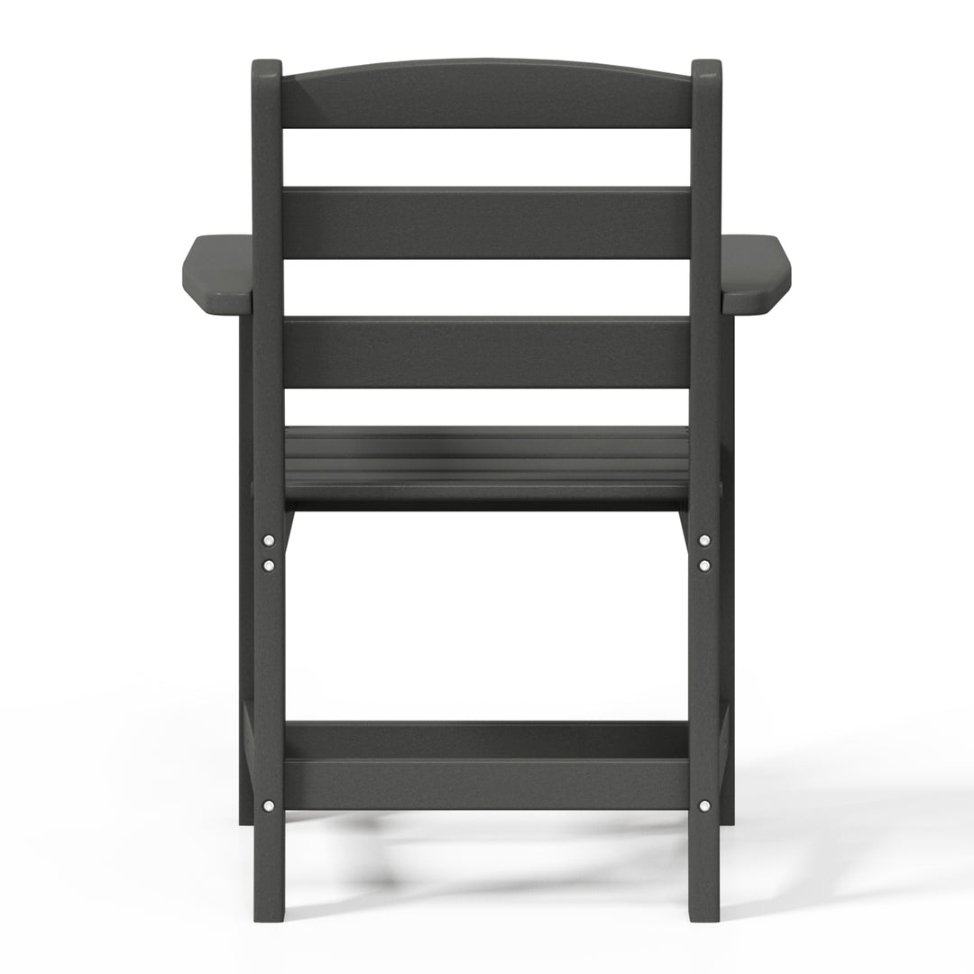 Ashore Outdoor HDPE Patio Classic Dining Arm Chair