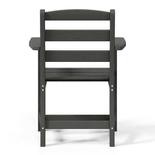 Ashore Outdoor HDPE Patio Classic Dining Arm Chair