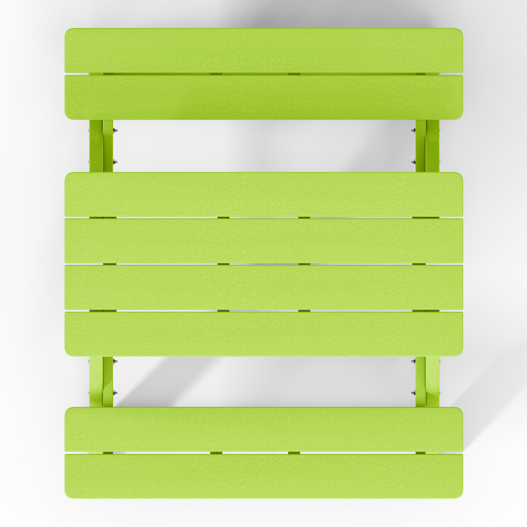 Malibu Outdoor Patio Kids HDPE Plastic Picnic Bench Table