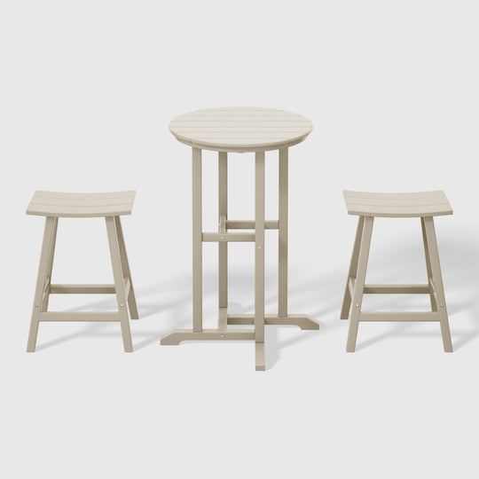 Malibu Outdoor Patio Counter Height Bar Stools Bistro Bar Table Set