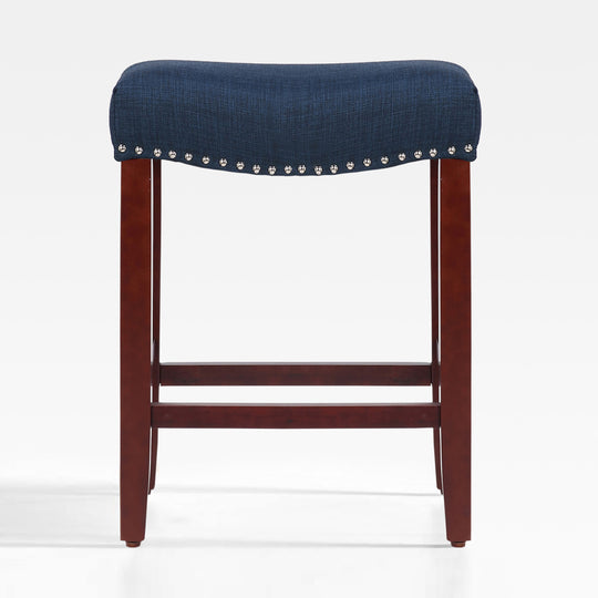 Lenox 24" upholstered nail head bar counter stool