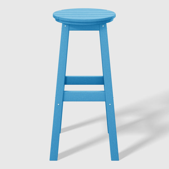 Malibu 29" HDPE Outdoor Patio Round Bar Stool