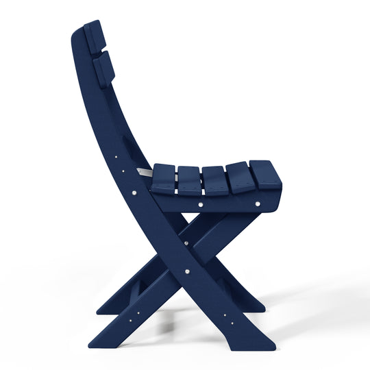 Malibu HDPE Outdoor Patio Modern Folding Dining Chair