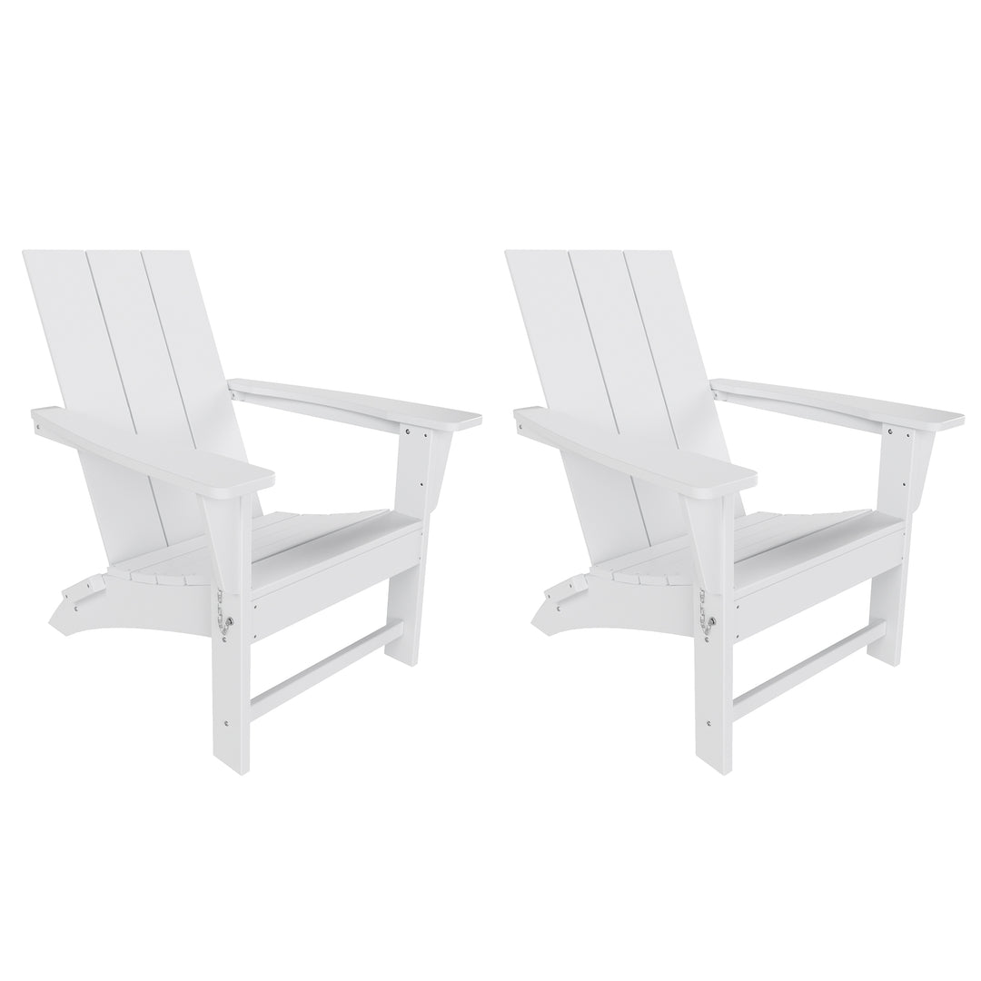 Ashore Westintrends Modern Outdoor Folding Adirondack Chair (Set of 2)