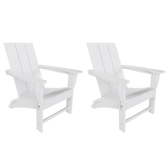 Ashore Westintrends Modern Outdoor Folding Adirondack Chair (Set of 2)