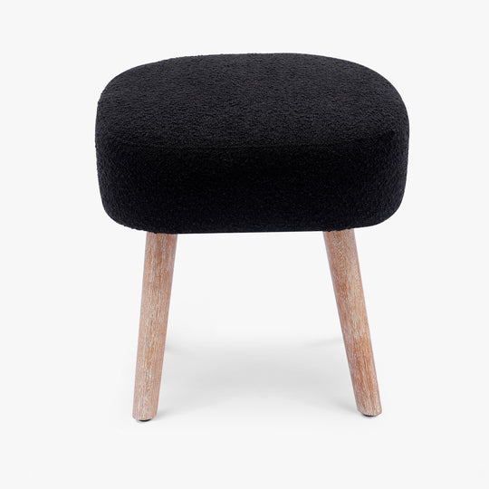 Genevieve 21" Wide Square Upholstered Cushion Ottoman Foot Stool