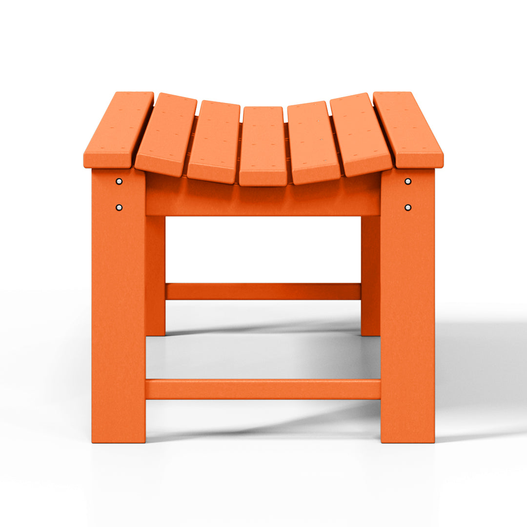 Malibu 48" length backless Poly Wood Outdoor / Garden bench