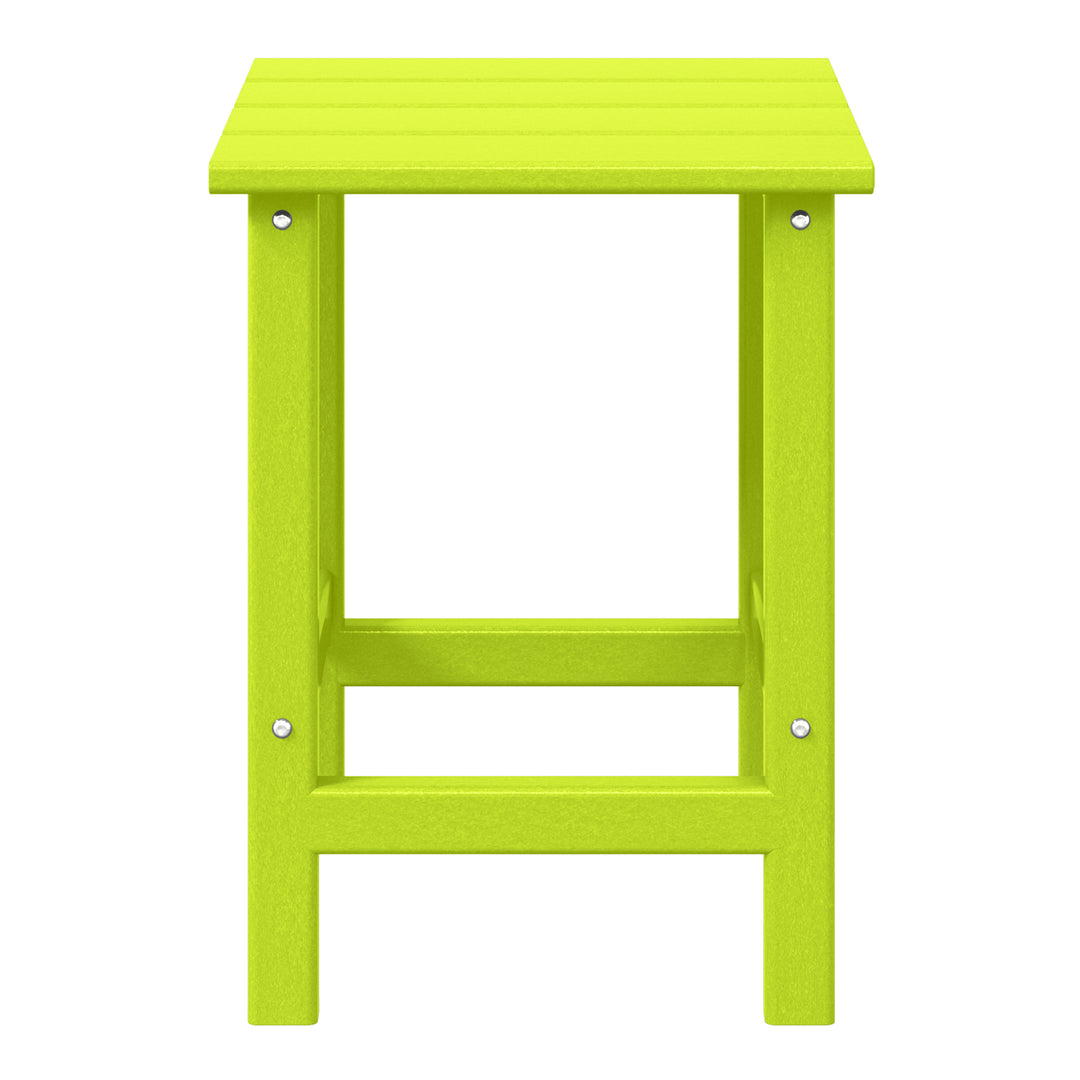 Malibu 14" square outdoor Side table for Adirondack chair