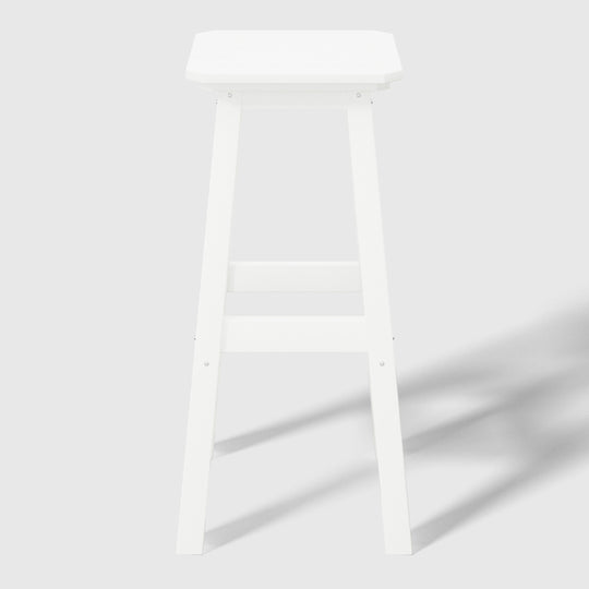 Malibu 29" HDPE Outdoor Patio Square Bar Height Bar Stool