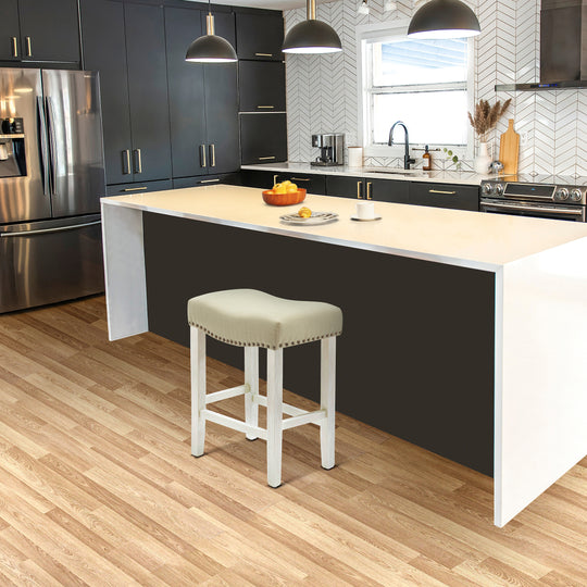 Lenox 24" upholstered nail head bar counter stool