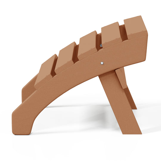 Dylan Outdoor Patio HDPE Adirondack Ottoman Footrest