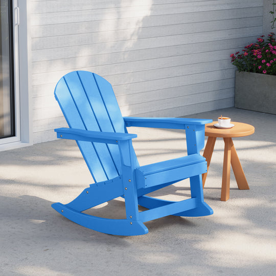 Malibu Outdoor / Patio Poly Adirondack rocking chair