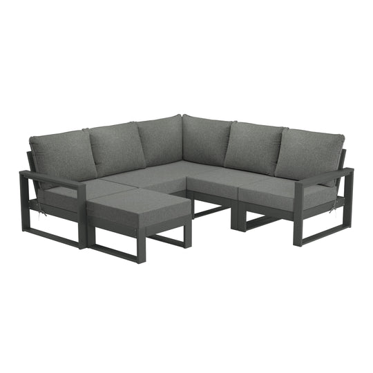 Montara 6-Piece Outdoor Patio Corner Sectional Sofa Conversation Set