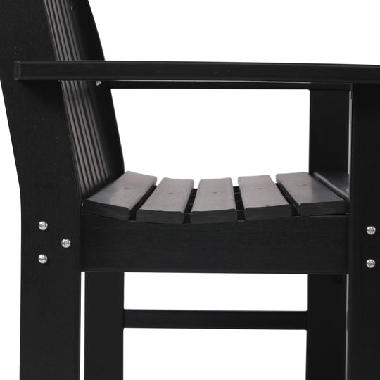 Malibu 3-Piece HDPE Outdoor Patio Furniture Couch and Coffee Table Set