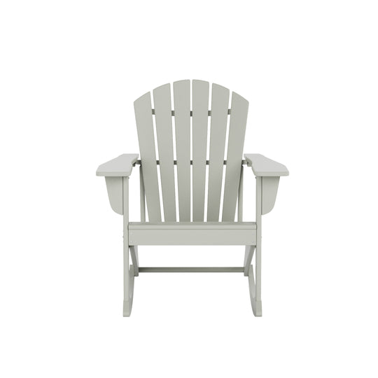 Dylan Outdoor Patio Poly Plastic Adirondack Rocking Chair