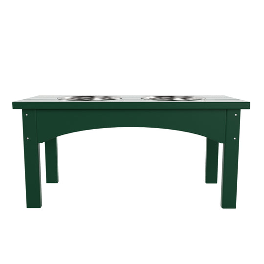 Malibu HDPE Weather Resistant Elevated Pet Feeder