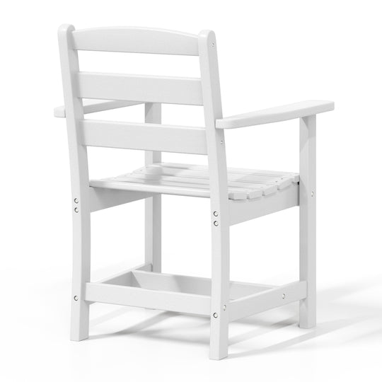 Ashore Outdoor HDPE Patio Classic Dining Arm Chair