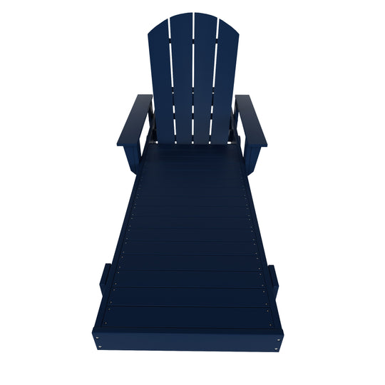 Malibu Reclining Chaise Lounge With Arms & Wheels