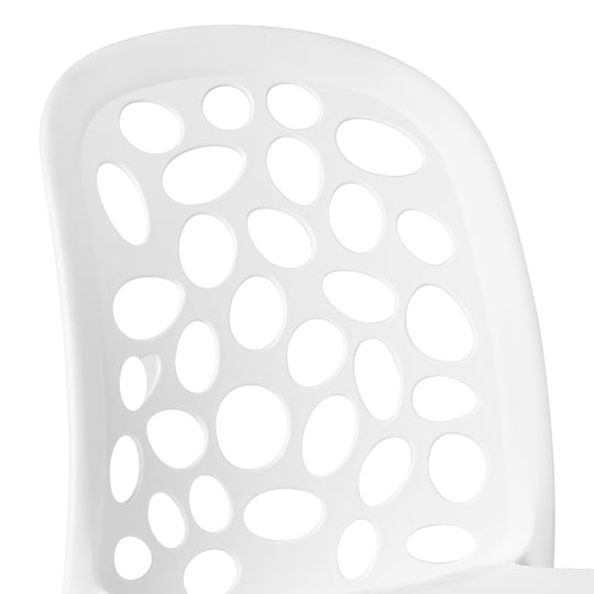 Playa Outdoor Modern Stackable Patio Dining Chairs (Set of 2)