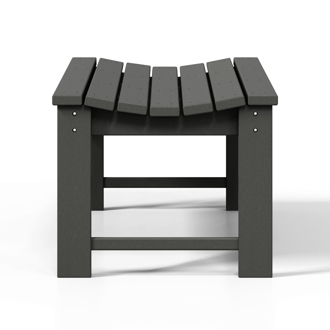 Malibu 48" length backless Poly Wood Outdoor / Garden bench