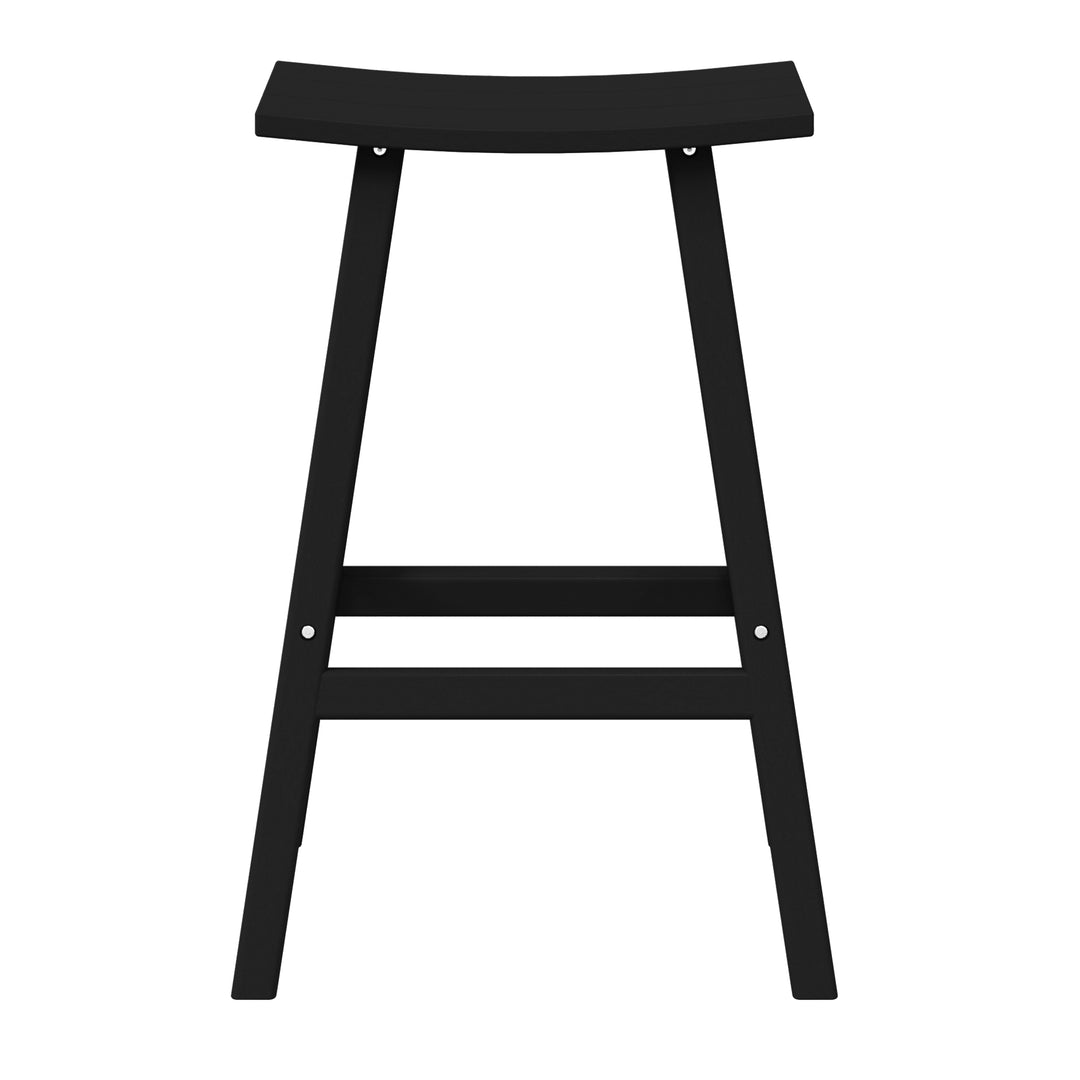 Malibu 29" height Outdoor / Patio Saddle bar stool