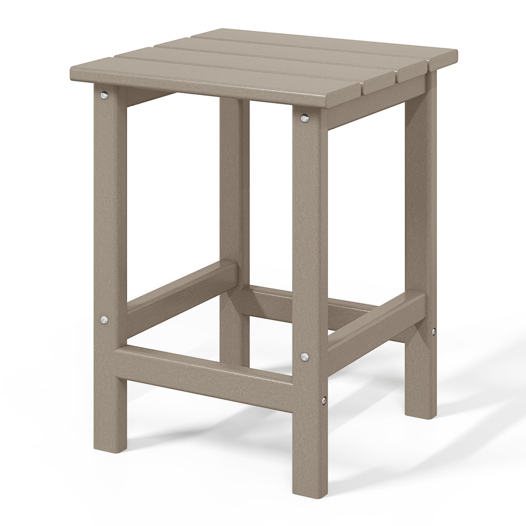 Malibu 14" square outdoor Side table for Adirondack chair