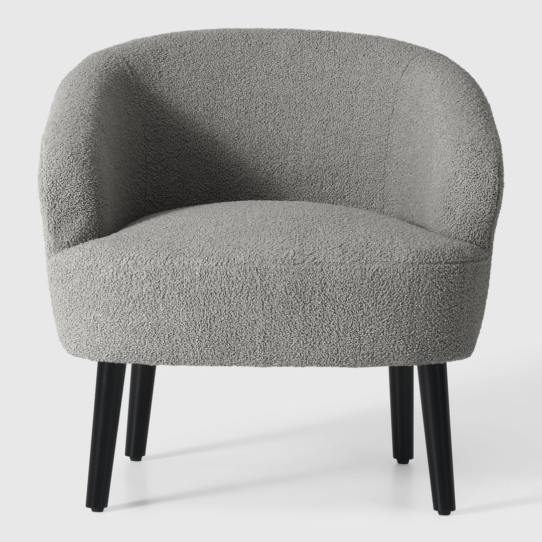 Alexandria 29" Wide Mid Century Modern Club Barrel Accent Armchair