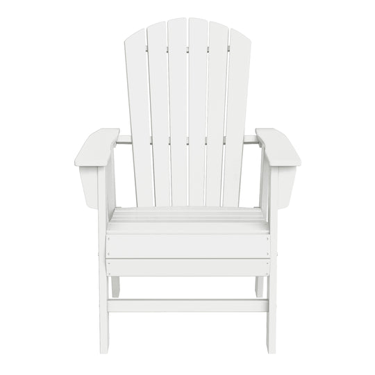 Dylan Outdoor Patio Shell-back Adirondack Dining Chair Weather Resistant