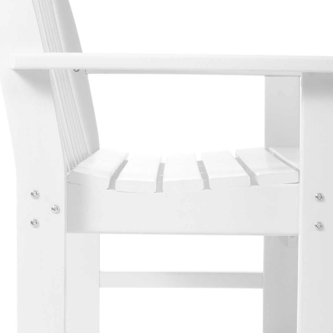 Malibu 3-Piece HDPE Outdoor Patio Furniture Couch and Coffee Table Set