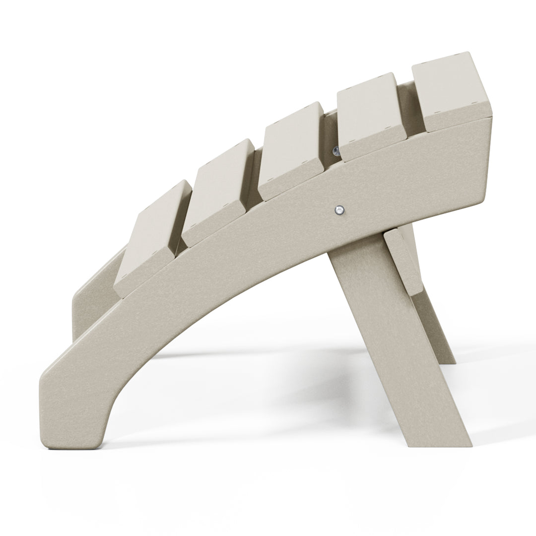 Dylan Outdoor Patio HDPE Adirondack Ottoman Footrest