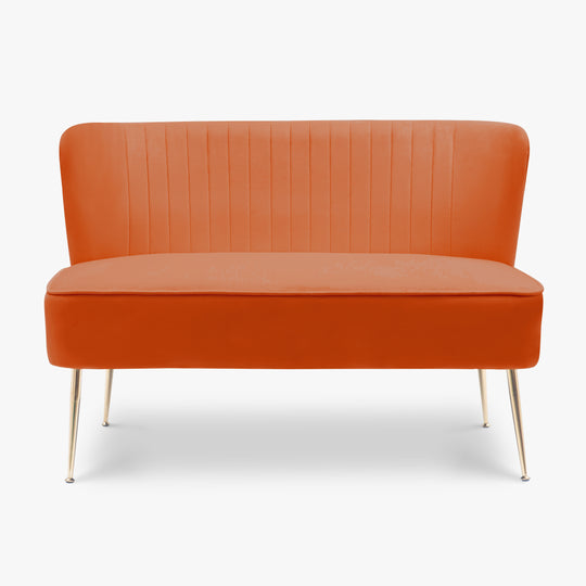 Phoebe 46" Wide Upholstered Velvet Love Seat Sofa