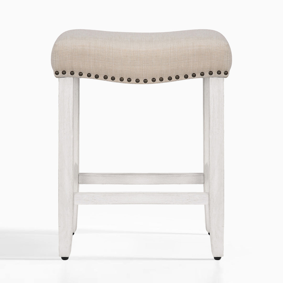 Lenox 24" upholstered nail head bar counter stool