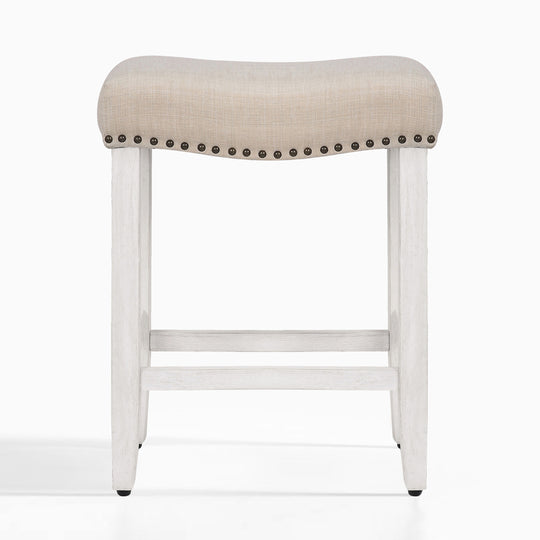 Lenox 24" upholstered nail head bar counter stool