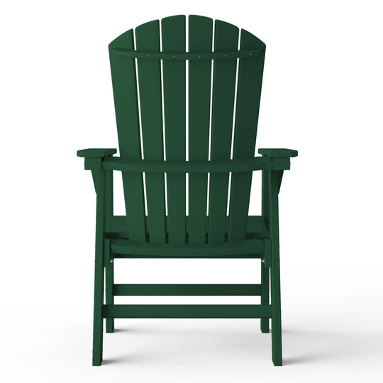 Dylan Outdoor Patio Shell-back Adirondack Dining Chair Weather Resistant