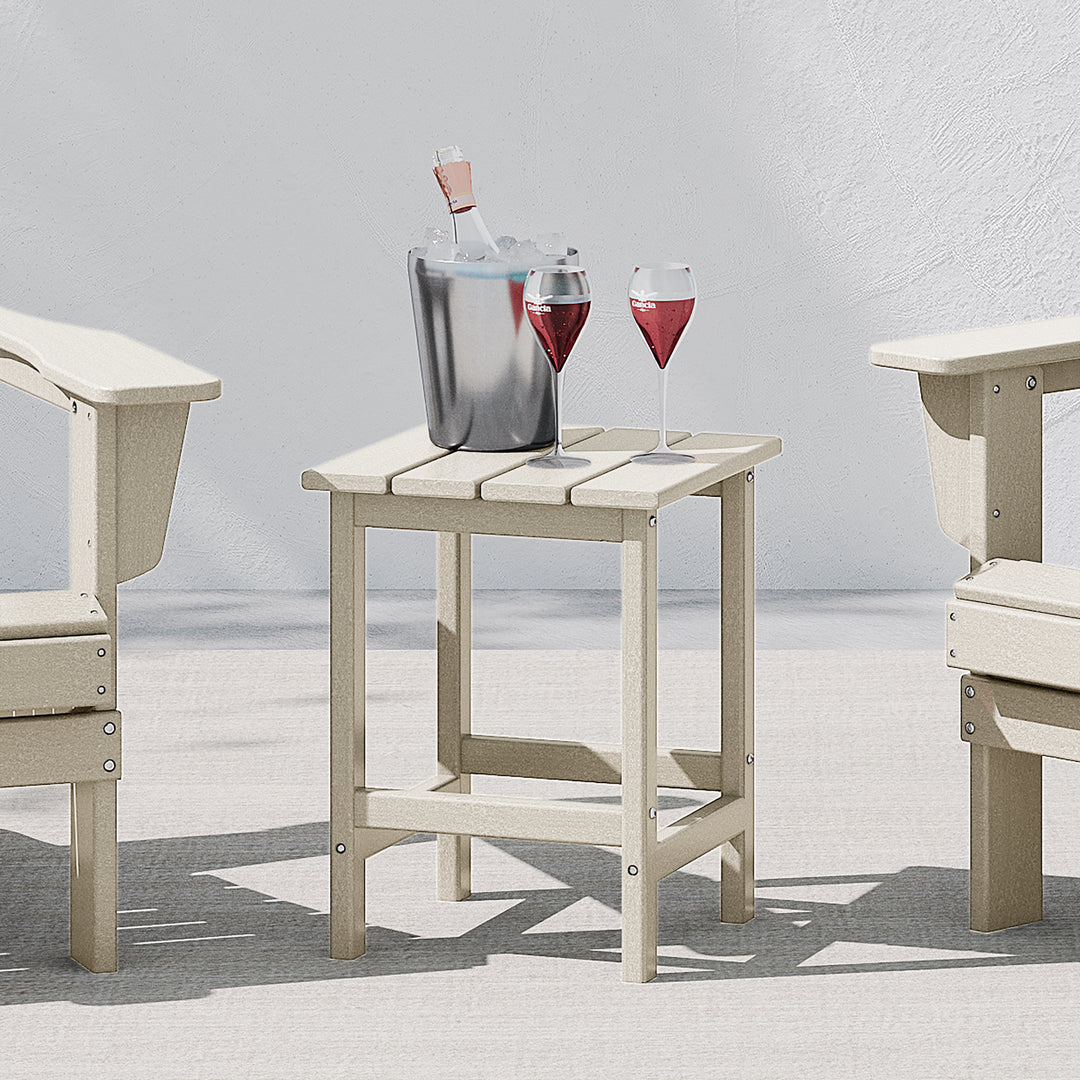 Malibu 14" square outdoor Side table for Adirondack chair