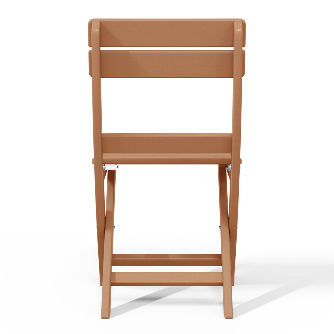 Malibu HDPE Outdoor Patio Modern Folding Dining Chair