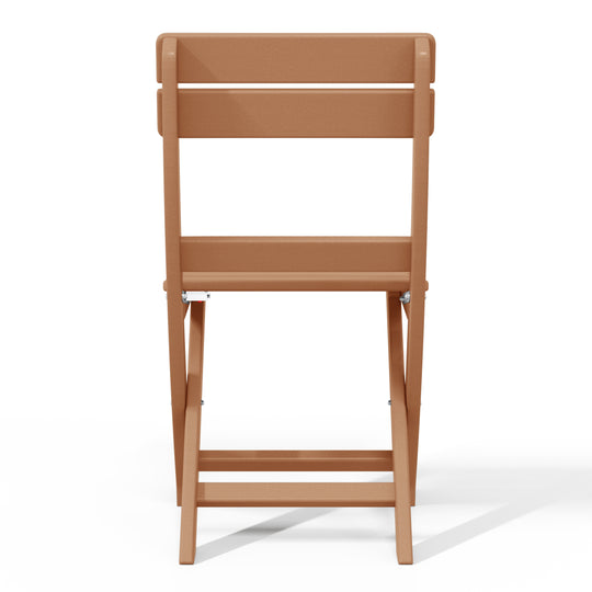 Malibu HDPE Outdoor Patio Modern Folding Dining Chair