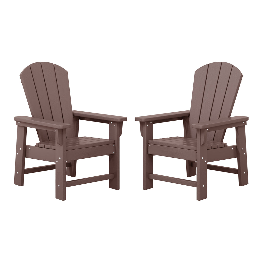 Malibu Kids Outdoor Adirondack Plastic Patio Chair (Set of 2)