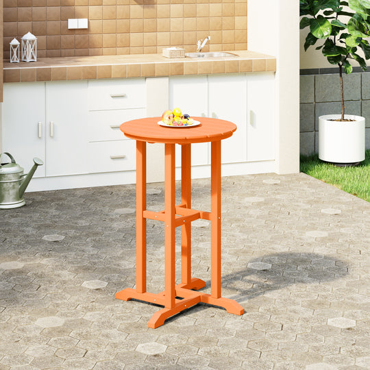 Malibu 37" Counter Height Round Outdoor Patio Bistro Bar Table