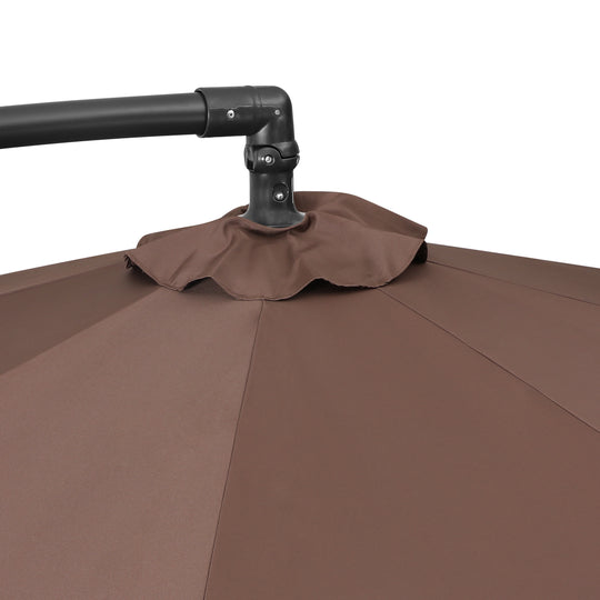 Julia 10 ft. Outdoor / Patio Cantilever Hanging Umbrella