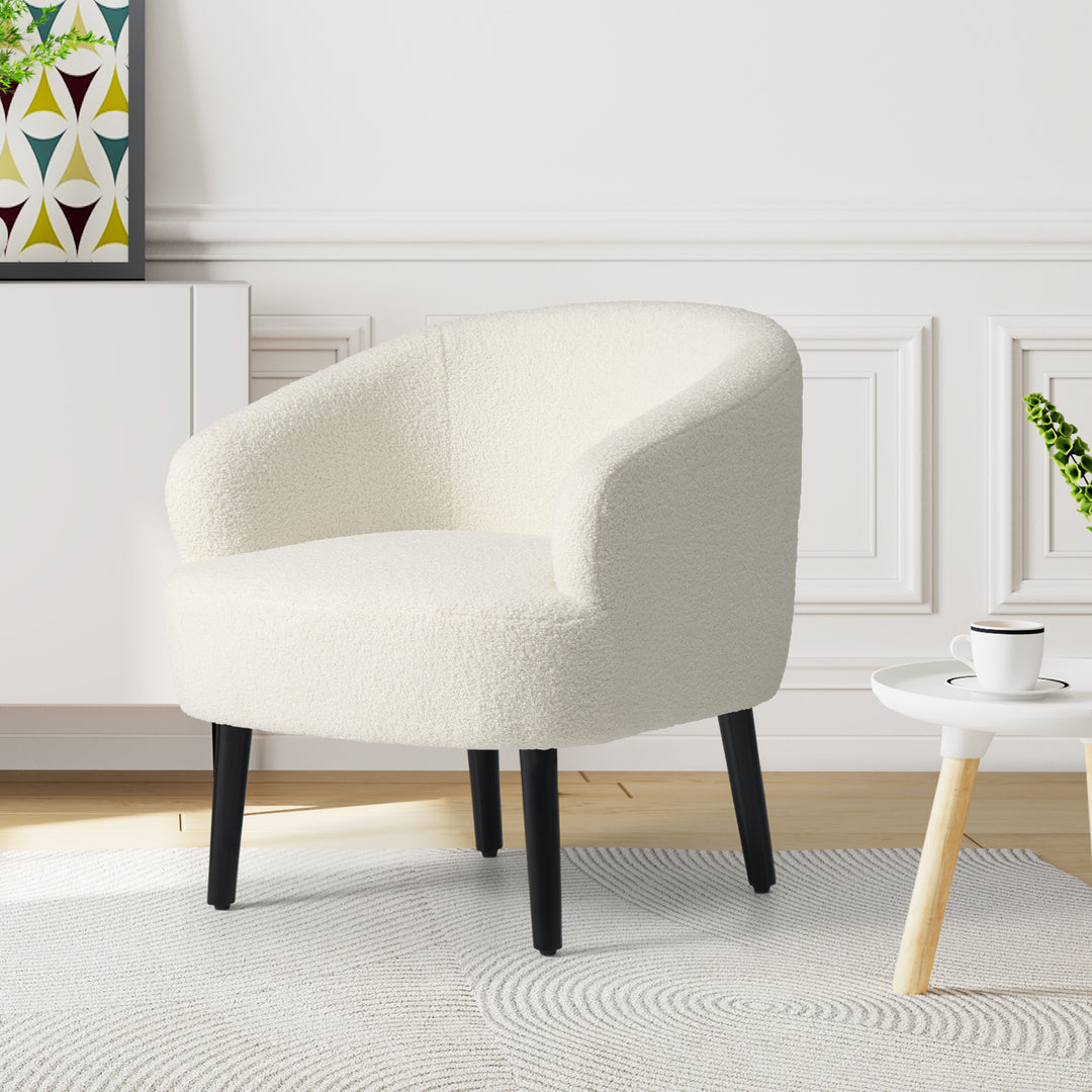 Alexandria 29" Wide Mid Century Modern Club Barrel Accent Armchair