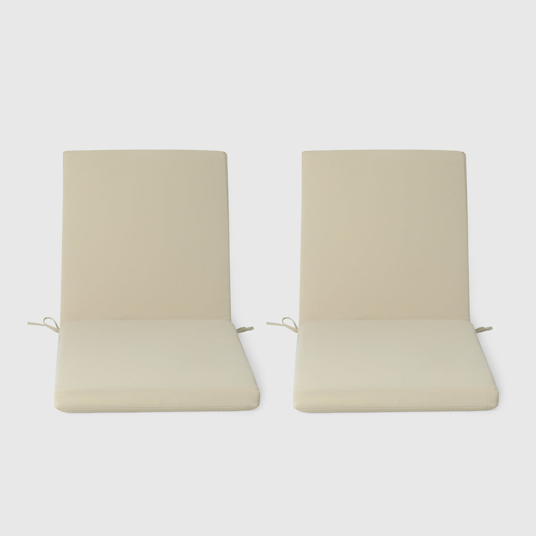 Solace Outdoor Chaise Lounge Chair Cushions (Set of 2)