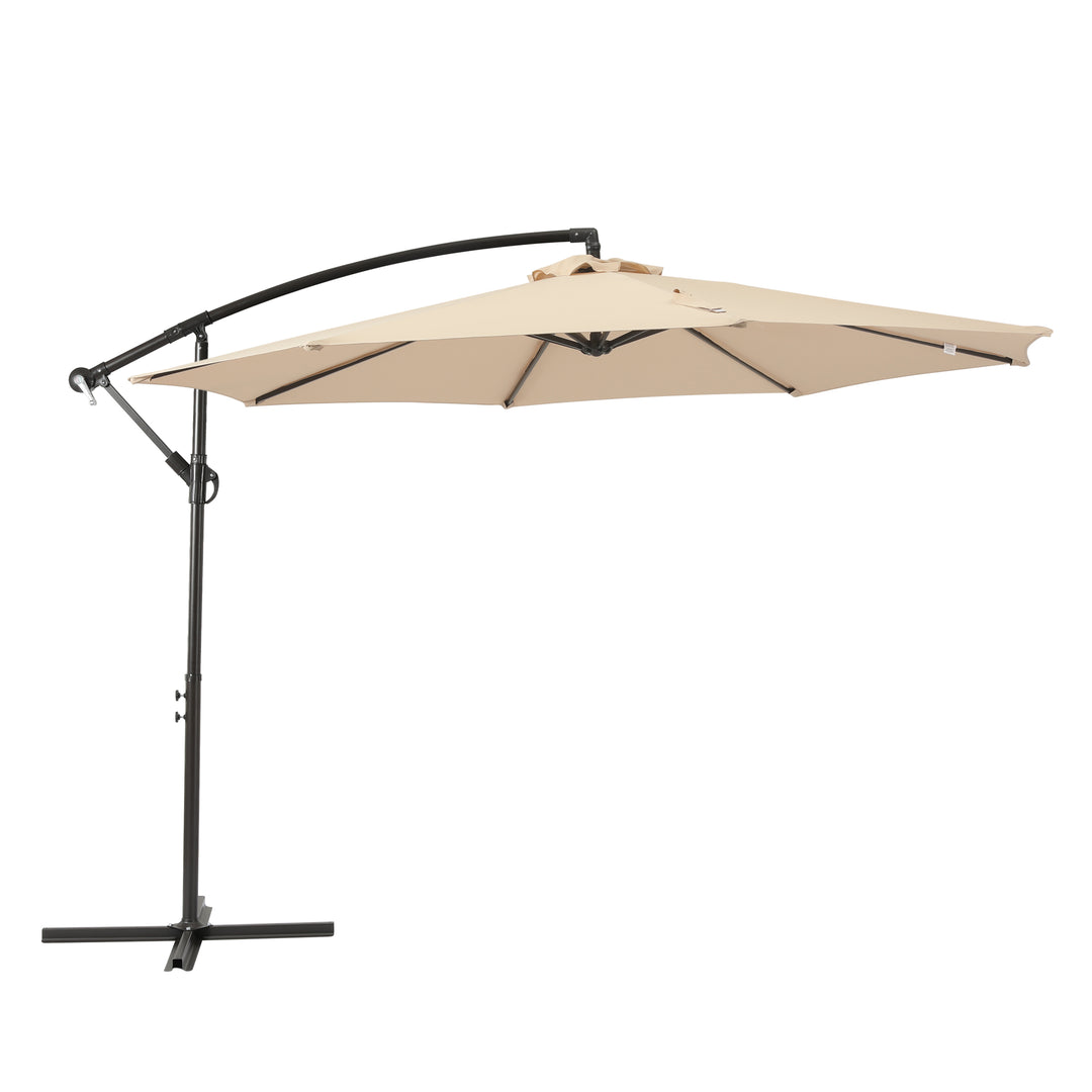 Julia 10 ft. Outdoor / Patio Cantilever Hanging Umbrella