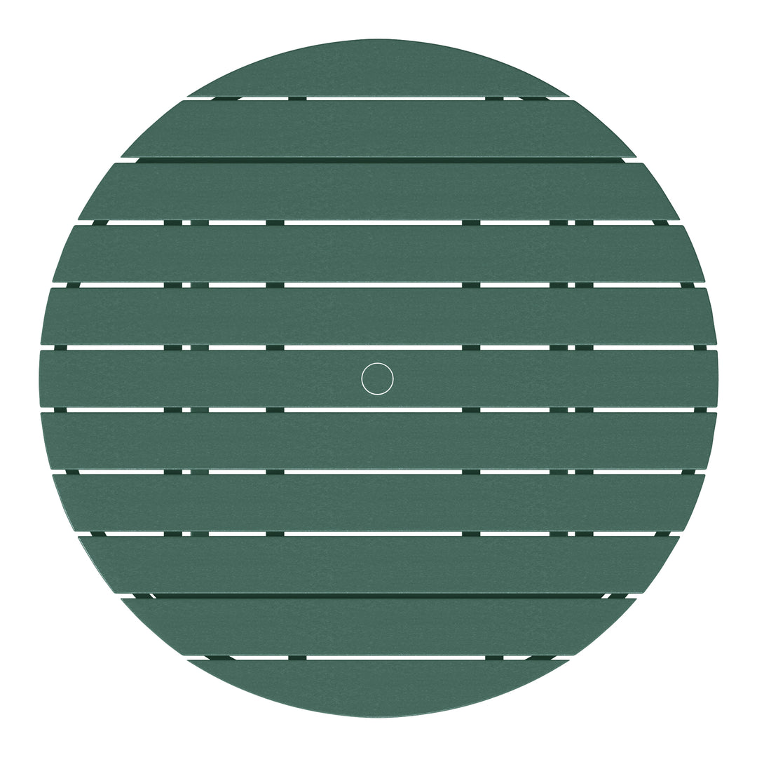 Dylan 5-Piece Outdoor Patio HDPE Adirondack Chair With Round Coffee Table Conversation Set